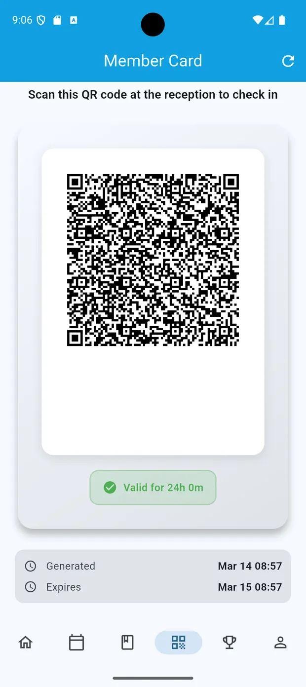 QR kod za ulazak u klub